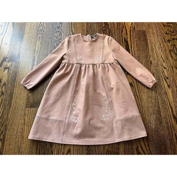 Rylee + Cru Other - Space Grey Flower Embroidery Dress (Size 6)